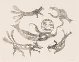 Untitled (Sedna and animals), #39 from the 1962 Cape Dorset Print catalogue