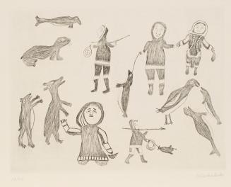 Untitled, #35 from the 1962 Cape Dorset Print catalogue