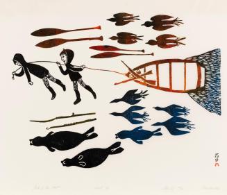 End of the Hunt, #23 from the 1968 Cape Dorset print catalogue
