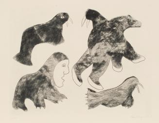 Untitled, #48 from the 1962 Cape Dorset Print Catalogue