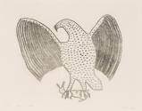 Eagle with Rabbit, #52 from the 1963 Cape Dorset Print catalogue
