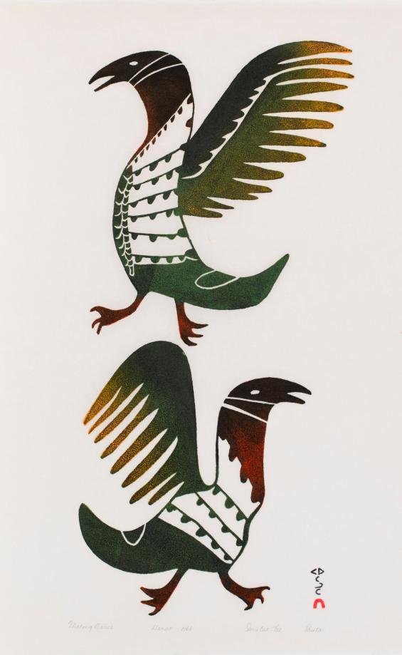 Mating Dance, #20 from the 1970 Cape Dorset Print catalogue
