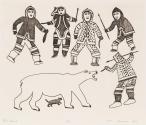 Bear Hunt, #80 from the 1967 Cape Dorset Print catalogue
