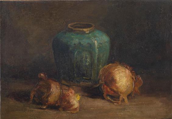 Untitled, Still Life: Ginger Pot and Onions