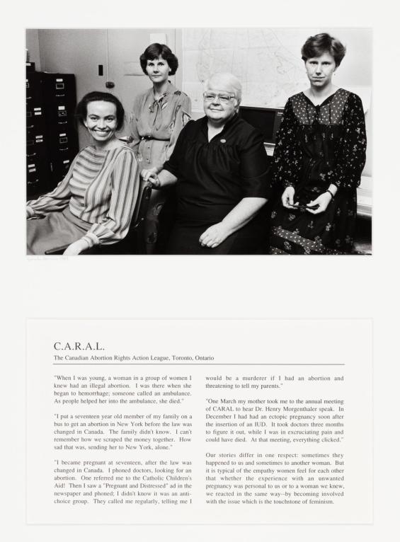 C.A.R.A.L. (The Canadian Abortion Rights Action League), Toronto, Ontario, from Faces of Feminism