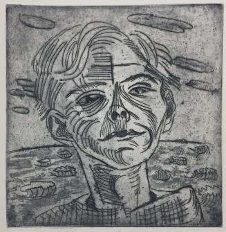 Man at the Sea (Self-Portrait), Plate 9 from Das Gesicht / The Face