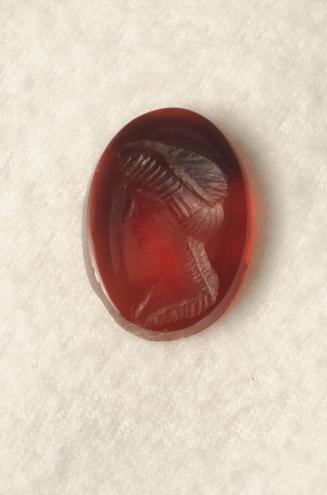 Roman seal (removed from a ring) identified as the Emperor Trajan (Early Roman Empire)