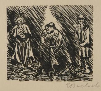 Gruppe Aus Drei Figuren (Bass, Diskant, Tenor) / Group of Three Figures (Bass, Soprano, Tenor), Plate 5 from the portfolio accompanying the book Der Findling / The Foundling