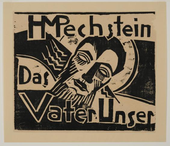 HMPechstein Das Vater Unser; Portfolio Cover / Titelholzschnitt, from the portfolio Das Vater Unser / The Lord's Prayer