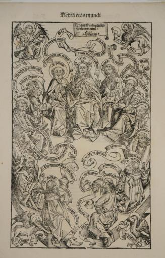 Christus als Weltenherrscher, Umgeben von den Zwölf Aposteln / Christ as Lord of the world surrounded by the twelve apostles
