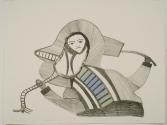 Young Woman, #61 from the Cape Dorset Print Catalogue