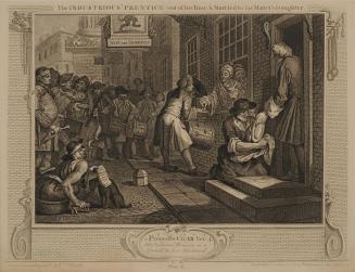 Industry and Idleness, Plate 6: The Industrious 'Prentice out of his Time, & Married to his Master's Daughter