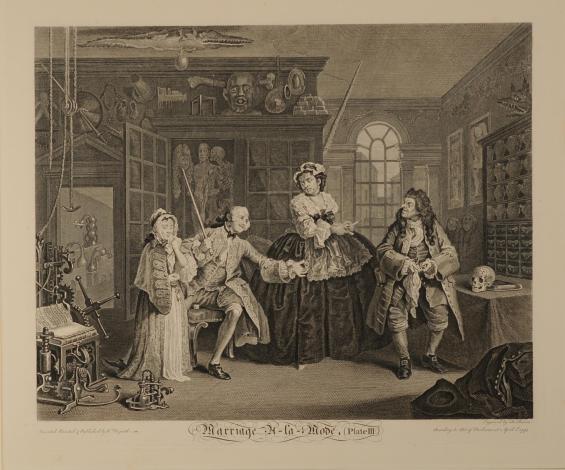 Marriage à-la-Mode, Plate 3: The Inspection