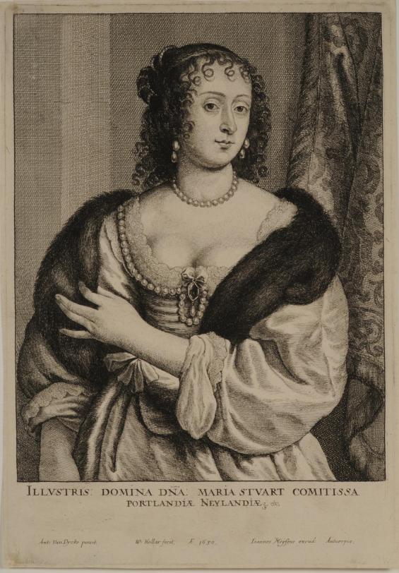 Frances Weston (née Stuart), Countess of Portland, from the series Icones principum virorum (The Iconography)