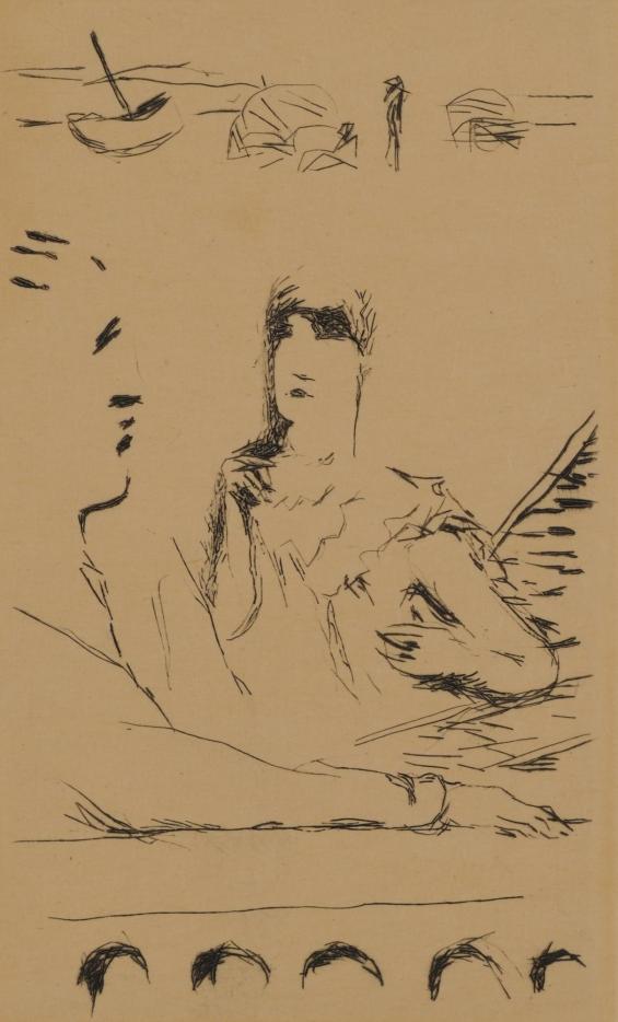 Illustration, Page 43 from the play Simili by Claude Roger-Marx