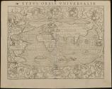 Typus Orbis Universalis (world map) from the Geographia Universalis, vetus et nova, complectens (the old and new, embraces them all)