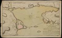 Plan des Hasens und Festung Louisburg
