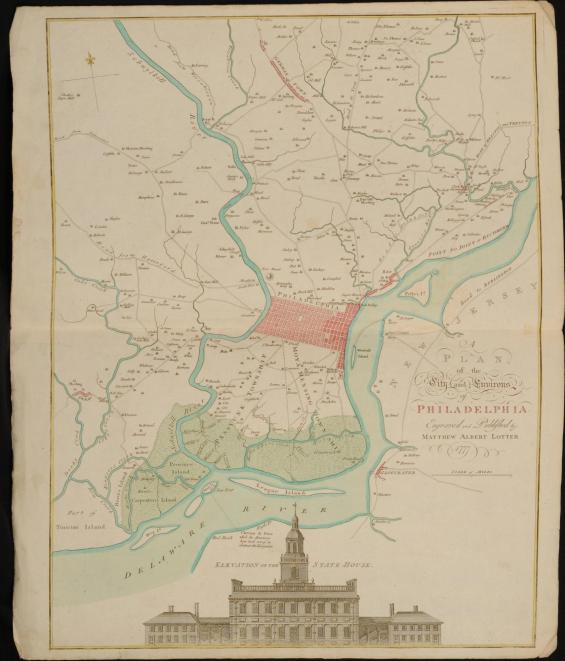 Plan of the City and Environs of Philadelphia