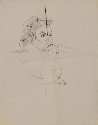 Untitled (Woman with hand on chin)