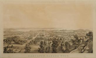 Whitefield's Original Views of North American Cities, No. 29: Hamilton, Canada West