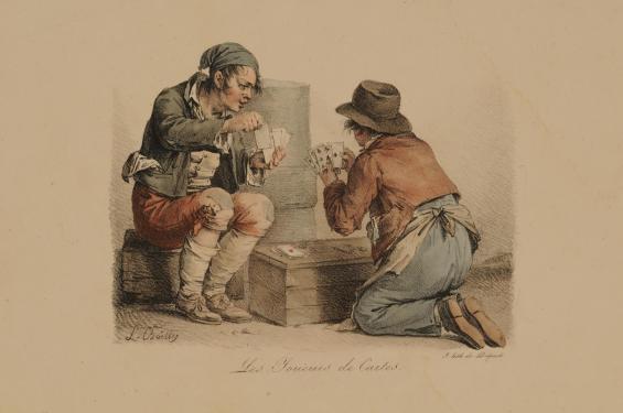 Les Jouers de Cartes, de la Collection des Profils et Grimaces / The Card Players from the Collection of Profiles and Grimaces