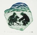Hunter With Dogs, No. 36 from the Inukjuak Print Catalogue (1976)