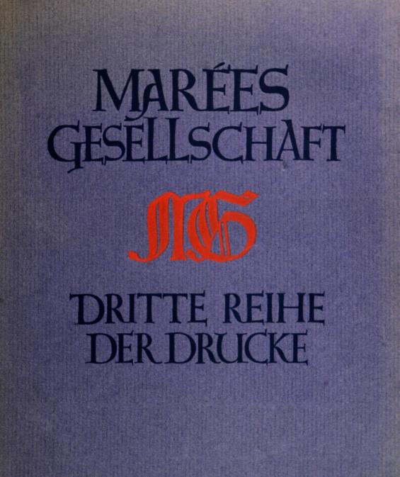 Die Marées Gesellschaft; dritte Reihe der Drucke / The Marée Society; Third Series of Prints