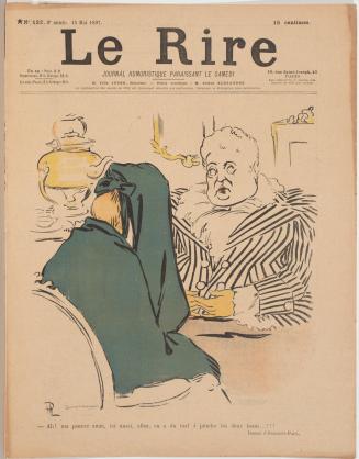 Cover illustration of Le Rire, No. 132, 3e année, 15 Mai 1897
