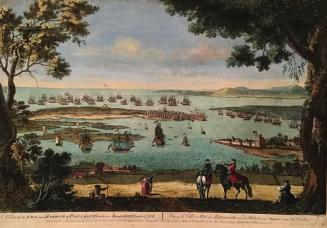 View of the Town and Harbour of Portsmouth with his Majesty's Fleet Under Sail