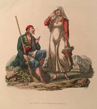 A Man and Woman of Risano, in the Country of Cattaro, Plate 37 from the Costumes of the Hereditary States of the House of Austria