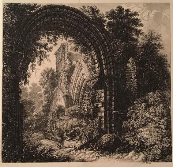 Saxon Arch, St. John's, City of Chester, from the folio Six Etchings of Select Parts of the Saxon and Gothic Buildings Now Remaining in the City of Chester