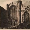 West Entrance, Chester Cathedral, from the folio Six Etchings of Select Parts of the Saxon and Gothic Buildings Now Remaining in the City of Chester