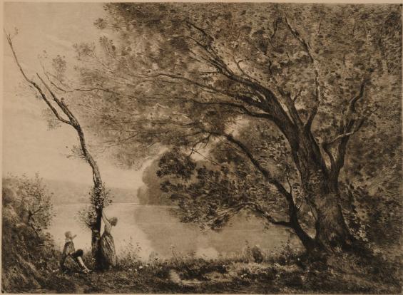Le Lac (after Corot's Souvenir de Mortefontaine)