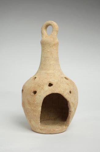Lantern with pierced holes and loop handle