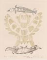 Bird and Seabeasts, #70 from the 1967 Cape Dorset Print Catalogue

