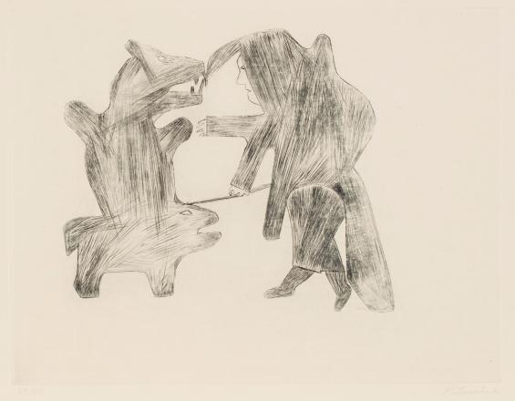 Untitled, #49 from the 1962 Cape Dorset Print catalogue
