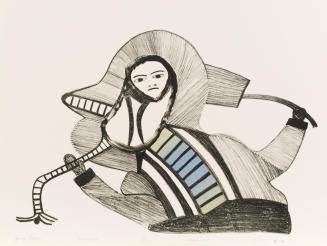 Young Woman, #61 from the Cape Dorset Print Catalogue