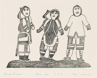 Family Portrait, #14 from the 1966 Cape Dorset Print catalogue
