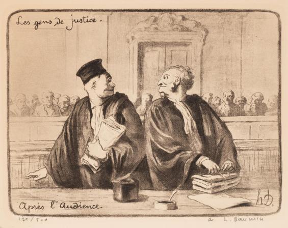 Apres l’audience, from the series Les Gens de Justice