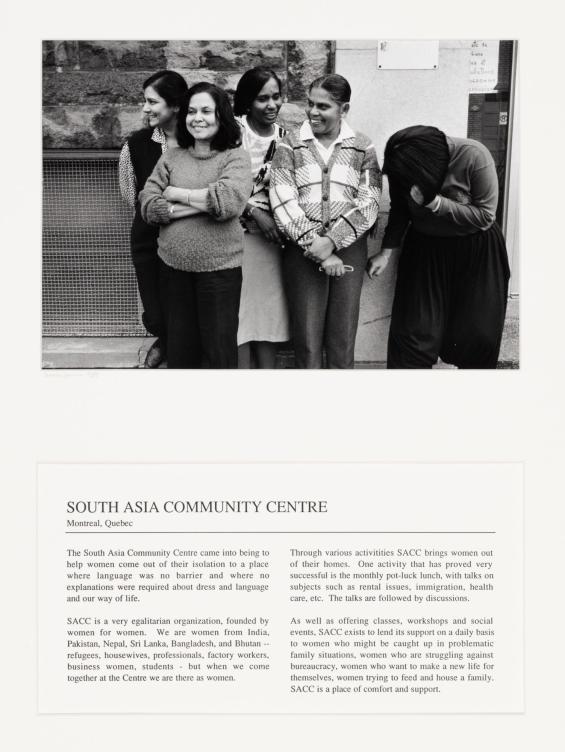 The South Asian Women's Community Centre, Montreal, Quebec, from Faces of Feminism