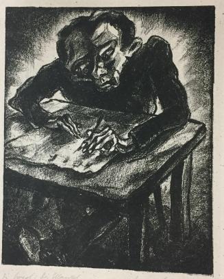 Der Titularrat Akaki Akakijewitsch / The Titular Councilor Akaki Akakiyevich, Plate 2 from Der Mantel / The Coat