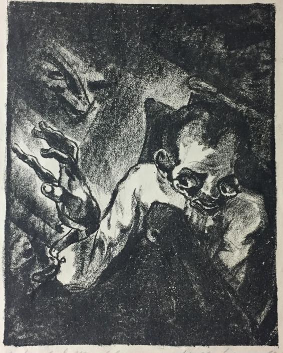 Akaki in Fieberphantasien / Akaki in a Delirium, Plate 9 from Der Mantel / The Coat