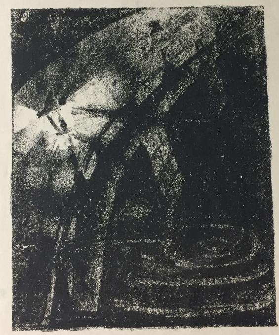 Die Kalinkin-Brücke, bei der es nachts spukt / The Kalinkin Bridge, Which is Haunted at Night, Plate 12 from Der Mantel / The Coat