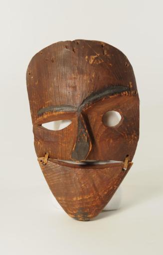carved wooden mask from Kodiak Island, Alaska