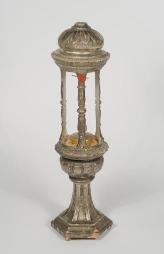 Baroque silver gilt wooden reliquary