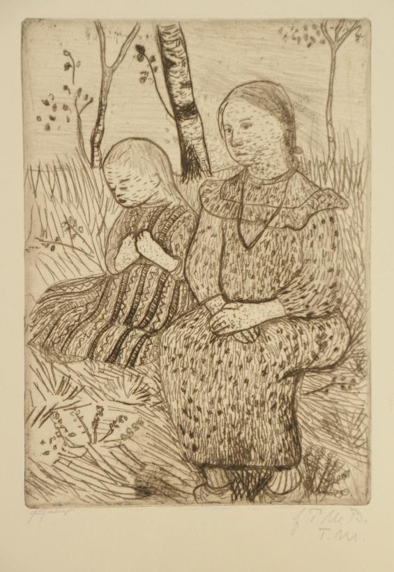 Zwei Bauernmädchen / Two Peasant Girls