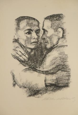 Verbrüderung / Brotherhood, frontispiece for Henri Barbusse's novel Der singende Soldat / The Singing Soldier