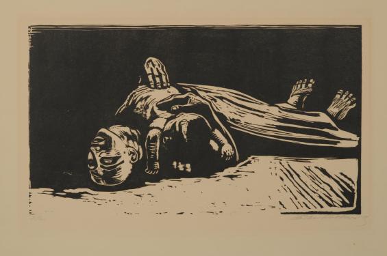 Die Witwe II / The Widow II, Plate V from Sieben Holzschnitte zum Krieg / Seven Woodcuts About War