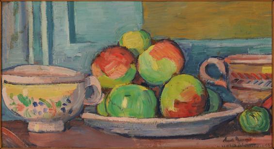 Nature morte à la tasse et à la coupe de fruits / Still Life with Cup and Bowl of Fruit