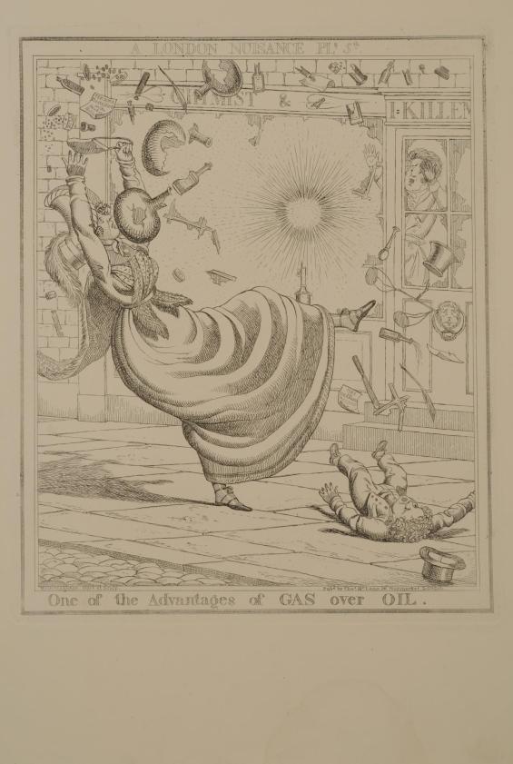 One of the Advantages of Gas over Oil; Plate 5 from A London Nuisance